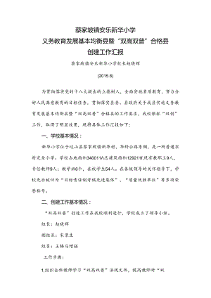 新华小学双高双普汇报材料.docx