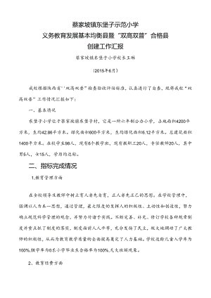 新 东堡子小学汇报材料3.docx