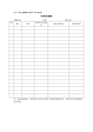 L3.2-QHSE-P057-OC-R003《内审员清单》.docx