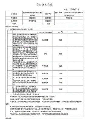 17-63（田市跨永安溪台金高速公路特大桥 信号工）塔吊吊装作业安全技术交底.docx