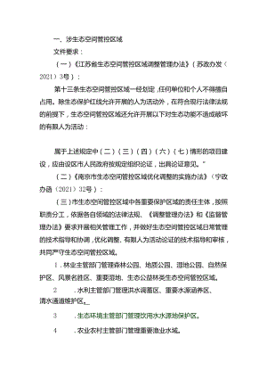 南京市生态环境局关于有限人为活动不可避让重要生态功能区的程序要求.docx
