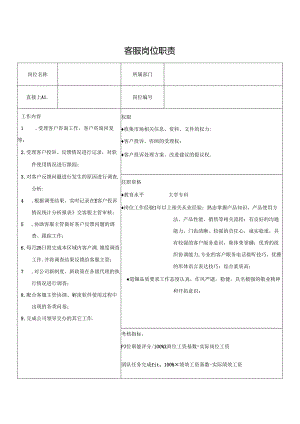 客服岗位职责.docx