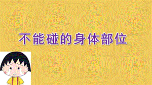 大班健康《不能碰的身体部位》PPT课件教案《不能碰的身体部位》课件.pptx
