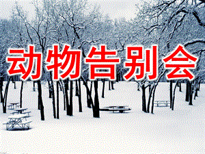 中班《动物告别会》PPT课件中班--动物告别会.ppt