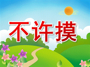 中班健康活动《不许摸》PPT课件教案课件不许摸.ppt