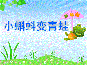 中班科学《小蝌蚪变青蛙》PPT课件教案小蝌蚪变青蛙.ppt