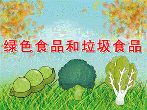 绿色食品和垃圾食品PPT课件教案图片PPT课件.pptx