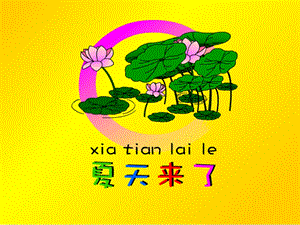 中班科学《夏天来了》PPT课件教案科学：夏天l来了.ppt
