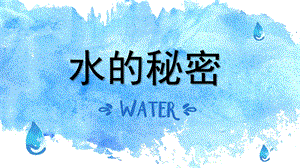 幼儿园科学活动《水的秘密》PPT课件教案.pptx
