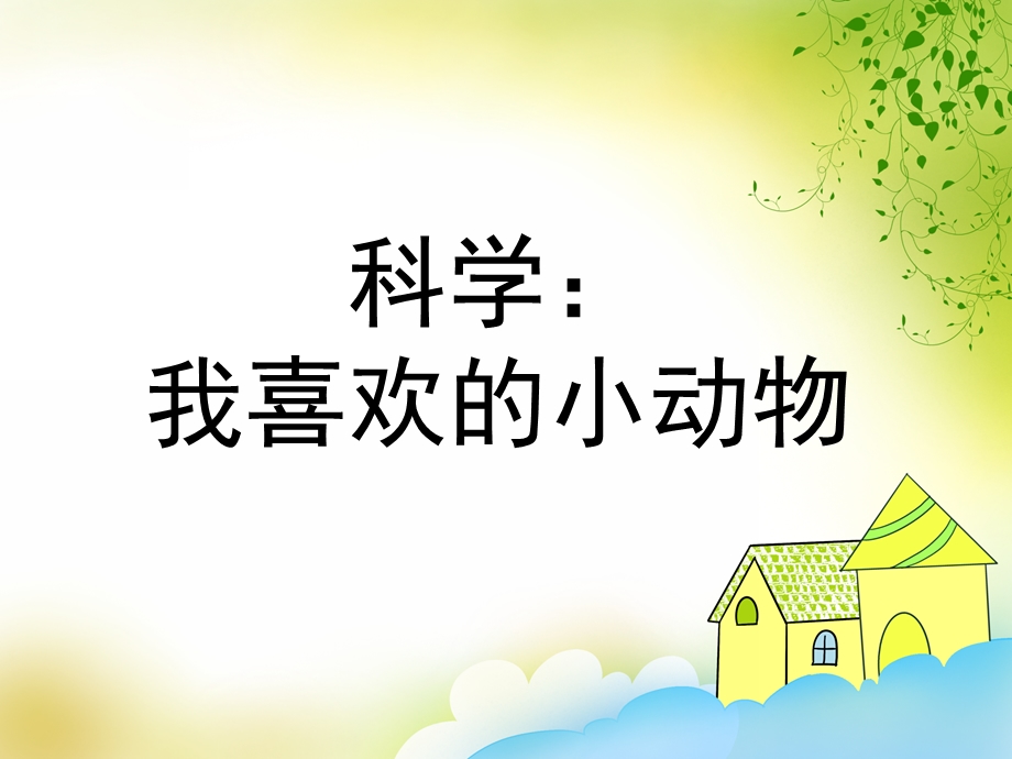 中班科学《我喜欢的小动物》PPT课件教案中班科学-我喜欢的小动物.ppt_第1页