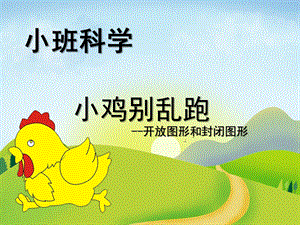 小班科学《小鸡别乱跑》PPT课件教案小鸡别乱跑.ppt