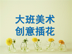 大班艺术活动《创意插花》PPT课件教案大班艺术活动《创意插花》.ppt