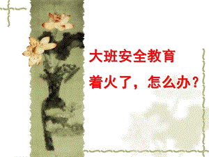 大班社会《着火了怎么办》PPT课件教案.ppt