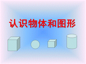 大班数学《认识物体与图形》PPT课件ppt课件.ppt