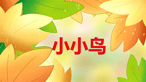 小班语言活动《小小鸟》PPT课件教案PPT课件.ppt