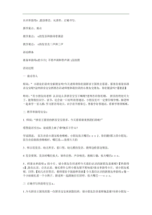 大班拼音《学习单韵母ɑ》PPT课件教案参考教案.docx