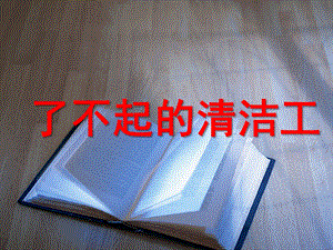 大班社会《了不起的清洁工》PPT课件教案了不起的清洁工.ppt
