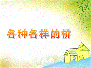 大班科学活动《各种各样的桥》PPT课件教案大班科学活动《各种各样的桥》.ppt