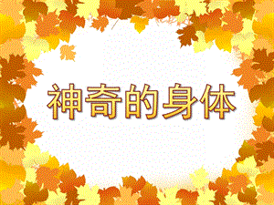 大班健康《神奇的身体》PPT课件教案PPT课件.ppt