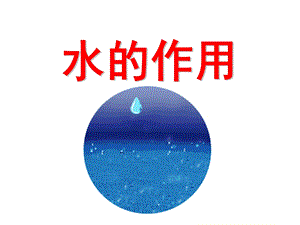 幼儿园中班健康水的作用PPT课件教案水的作用.ppt