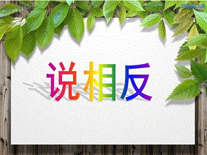 大班说相反PPT课件教案说相反ppt大班.ppt