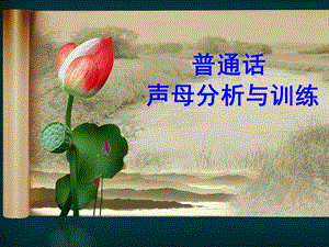 幼儿园普通话声母分析与训练PPT课件普通话声母分析与训练(详细版.ppt