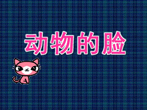 大班美术《动物的脸》PPT课件动物的脸.ppt