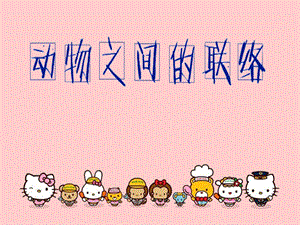大班科学优质课《动物之间怎样联络》PPT课件教案.ppt