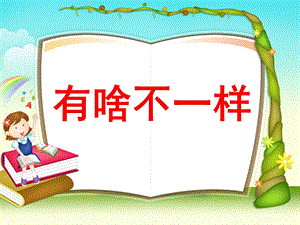 大班《有啥不一样》PPT课件教案大班《有啥不一样》.ppt