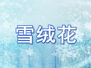 幼儿园音乐《雪绒花》PPT课件教案雪绒花音乐课.ppt