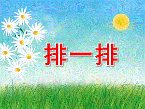 中班数学排序《排一排》PPT课件教案PPT课件.pptx