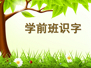 幼儿园学前班识字课件PPT学前班识字课件.ppt