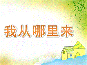 幼儿园科学《我从哪里来》PPT课件教案PPT课件.pptx