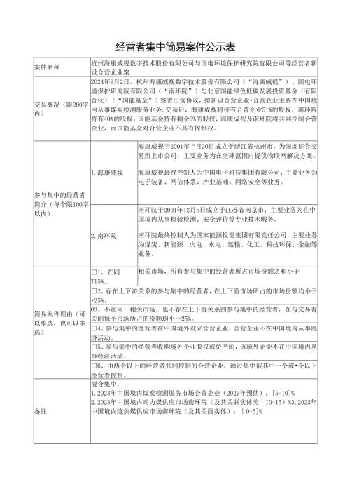 经营者集中简易案件公示表模版及填表说明.docx