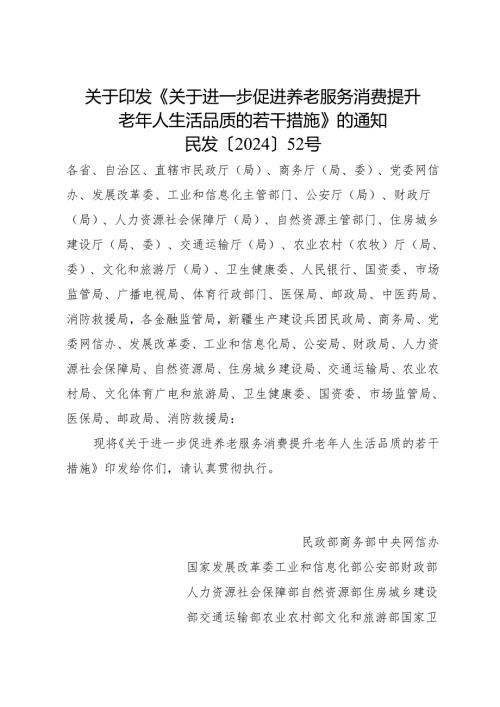 2024.10《关于进一步促进养老服务消费提升老年人生活品质的若干措施》.docx