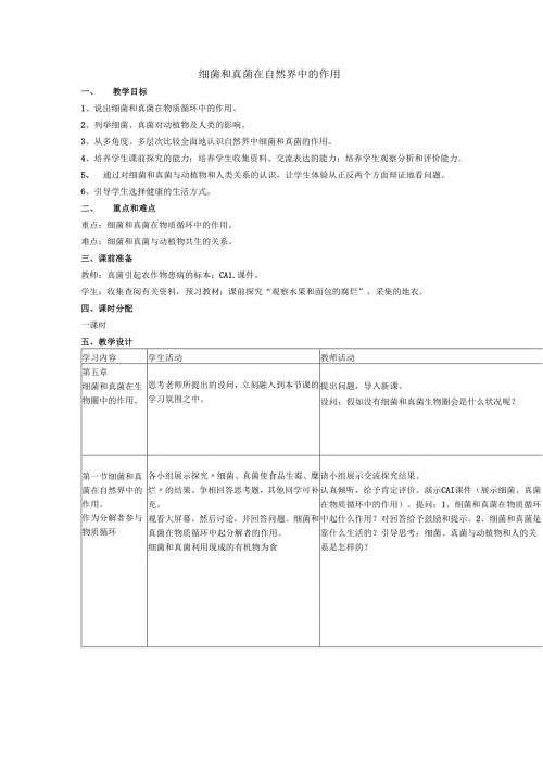 5.4.4细菌和真菌在自然界中的作用.docx