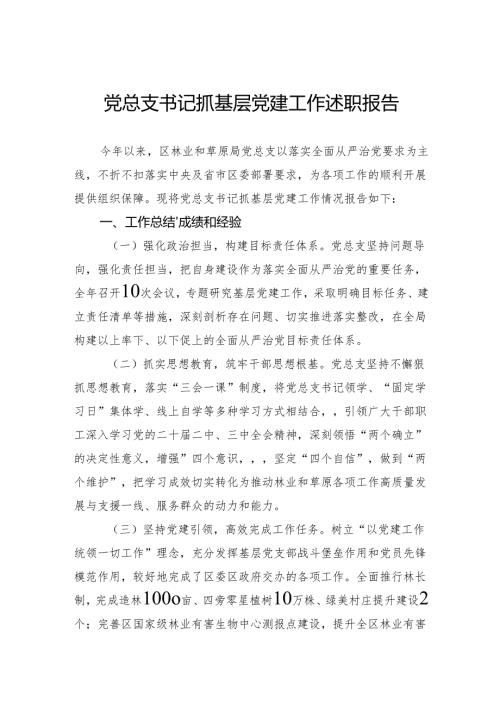 2024年党总支书记抓基层党建工作述职报告.docx