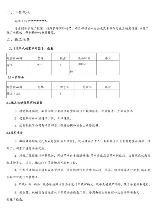 (完整)25吨汽车吊吊装施工方案.docx