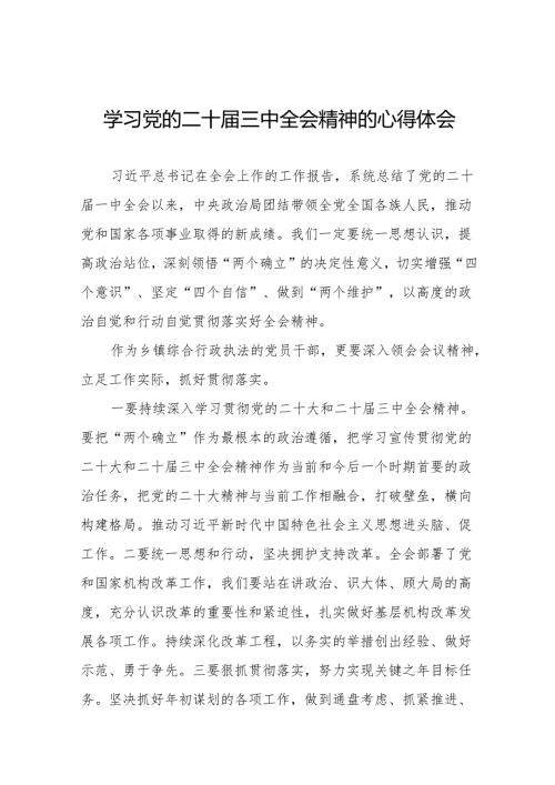 学习党的二十届三中全会精神的心得感悟38篇.docx