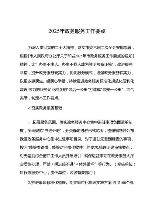 2025年政务服务工作要点.docx