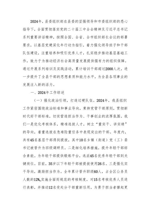 组织部2024年度工作总结.docx