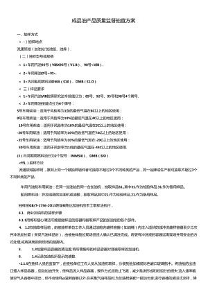成品油产品质量监督抽查方案.docx
