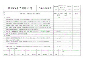 开关变压器、高频变压器进货检验标准.docx