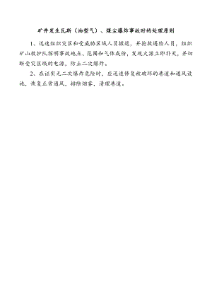 矿井发生瓦斯（油型气）、煤尘爆炸事故时的处理原则.docx