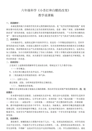 小苏打和白醋的变化说课稿.docx