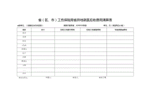 工伤保险跨省异地就医应收费用清算表.docx