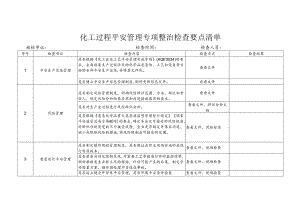 化工过程安全管理专项整治检查要点清单.docx