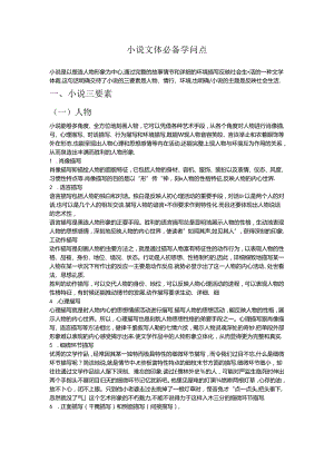 小说知识点.docx