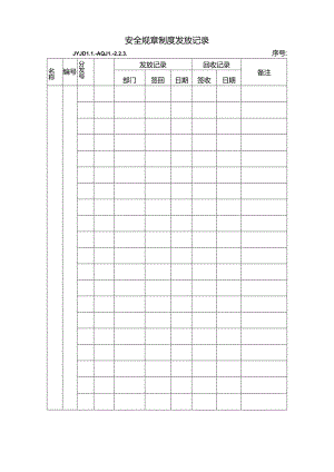 JYJDLL-AQJL-2.2.3 安全文件发放记录 Document (7).docx