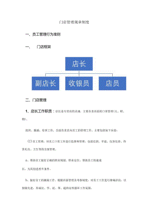 门店管理规章制度范文.docx